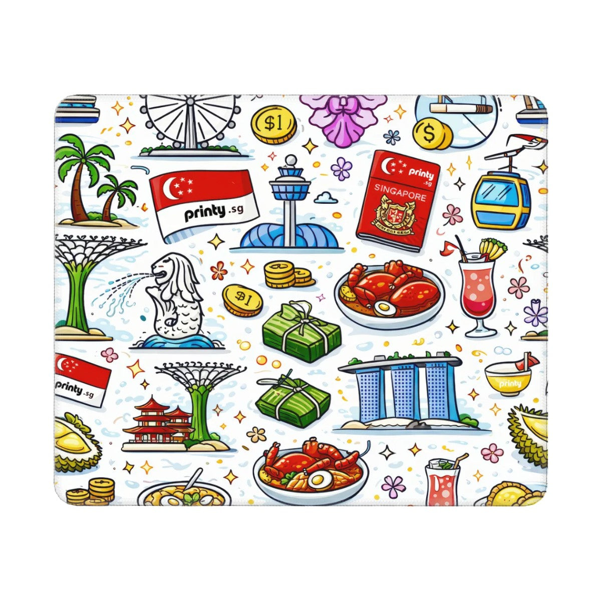 Custom Large Mouse Pad with Non-Slip Rubber Base (Horizontal)