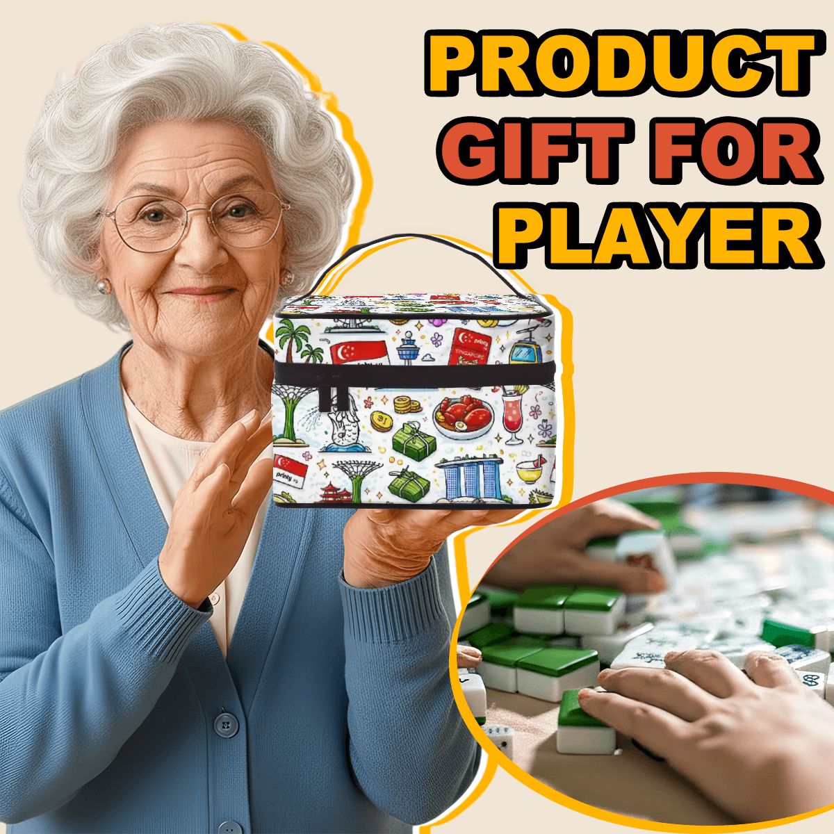 Custom Portable Mahjong Bag
