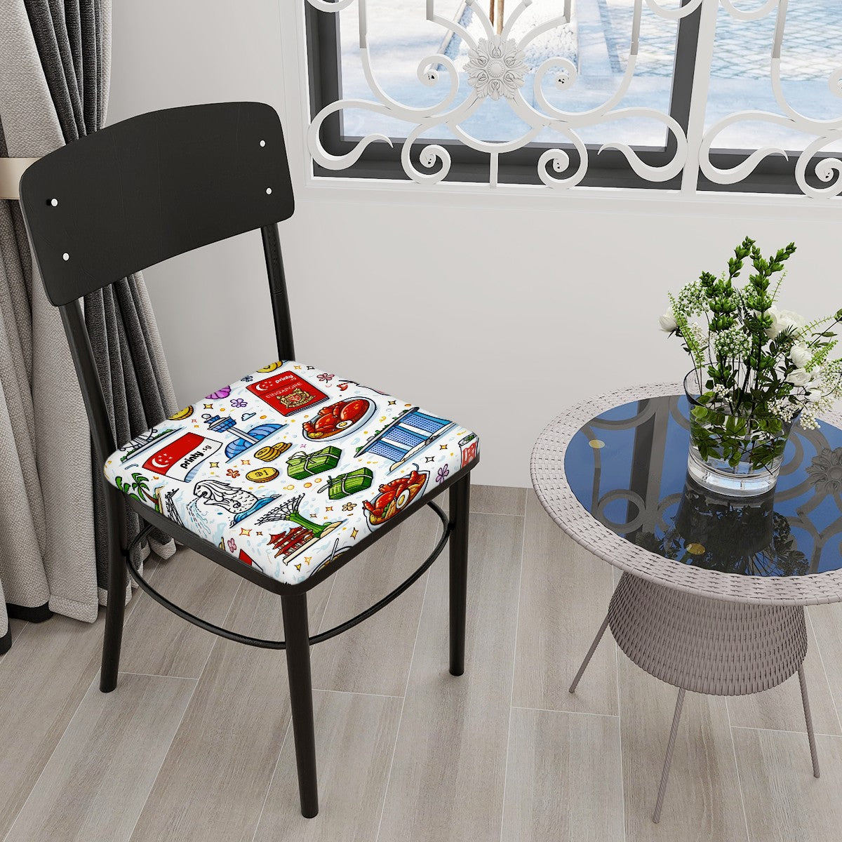 Custom Square Seat Covers for Chairs