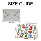 Custom Golden Edge Greeting Cards (Horizontal)