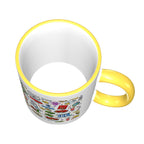 Custom Colored Ceramic Coffee Mug (11oz) (Area Print)