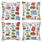 Custom All Season Throw Pillow Covers Set of 4(Single-Sided Design)