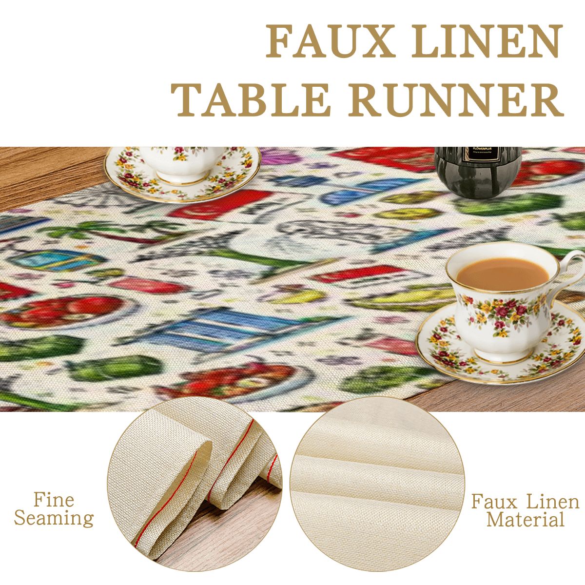 Custom Linen Table Runner