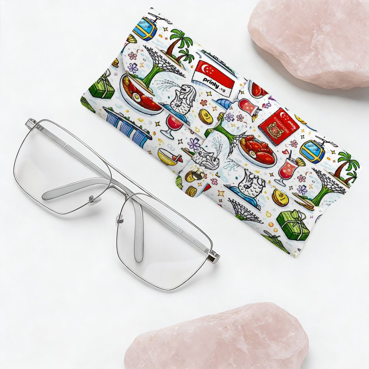 Custom PU Leather Eyeglass Case