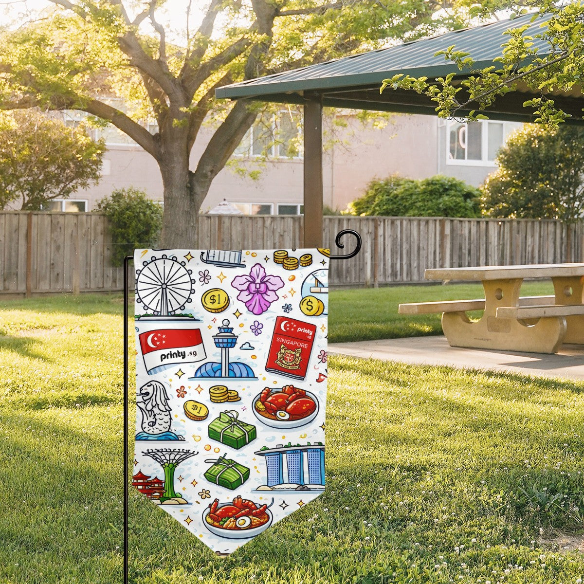 Custom Pointed Corner Garden Flags