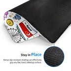 Custom Multi-Size Mouse Pad with Stitched Edge (Vertical)