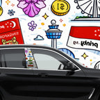 Custom Car Door B‑Pillar Decals