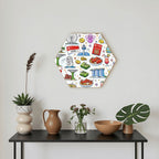 Custom Hexagon Sound Absorbing Panel 1 Piece