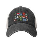 Custom Washed Denim Mesh Cap