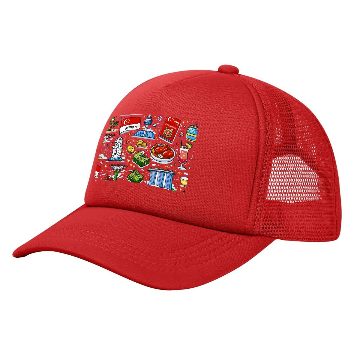Custom Mesh Baseball Cap (Area Pattern)