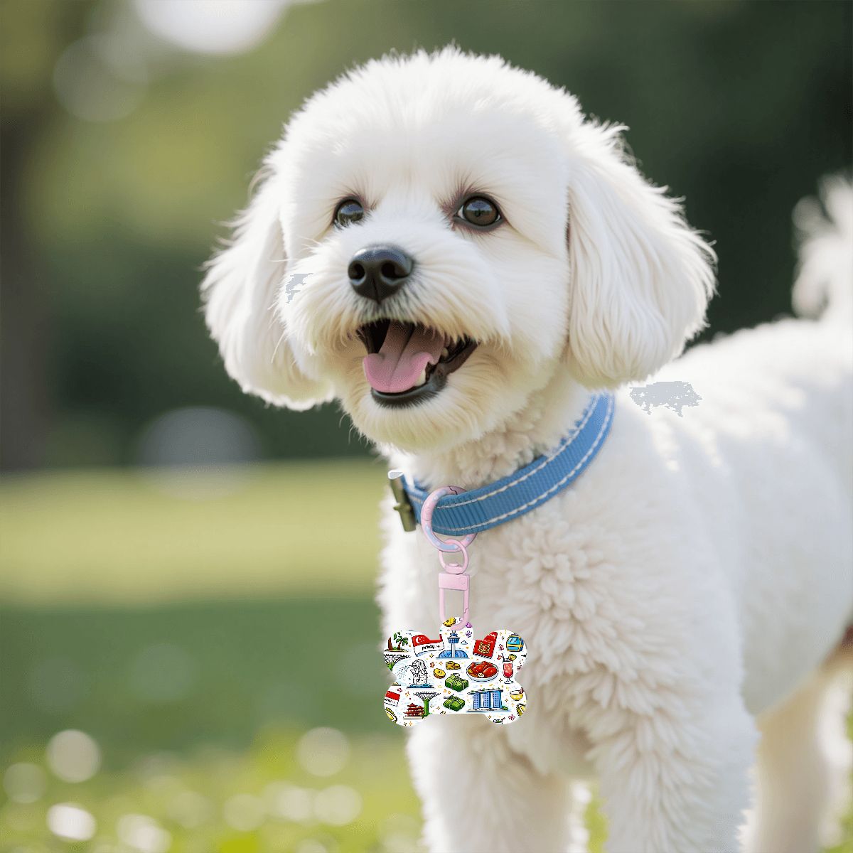 Custom Bone-Shaped Acrylic Pet Tag