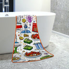Custom Coral Fleece Bath Towels 55"x27"