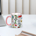 Custom Colored Ceramic Coffee Mug (11oz) (All Over Print)