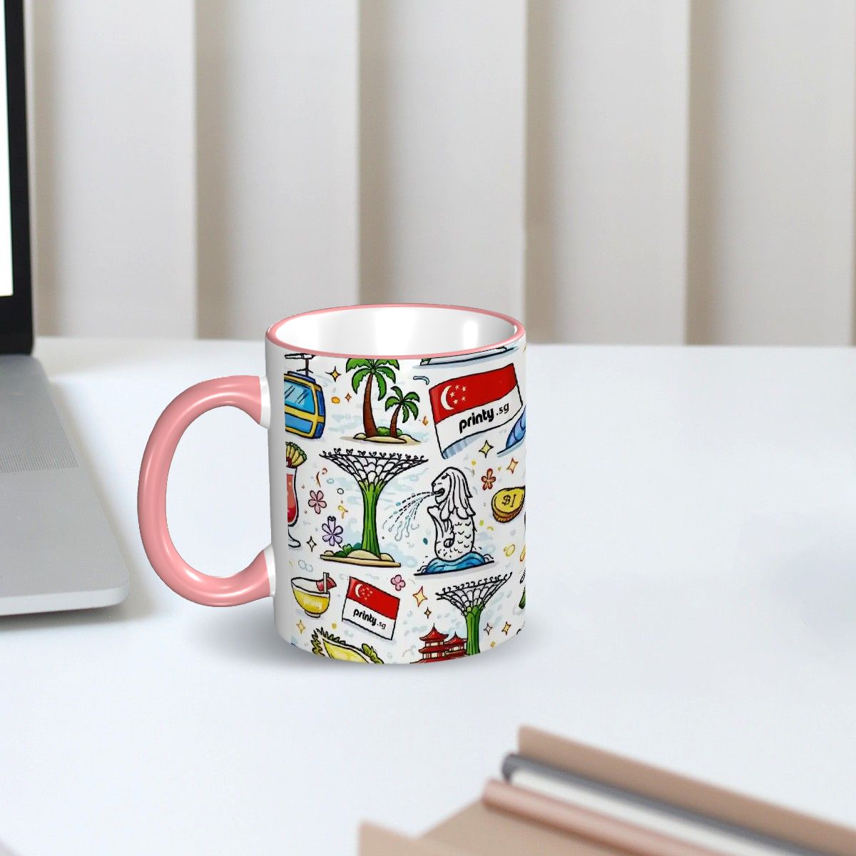 Custom Colored Ceramic Coffee Mug (11oz) (All Over Print)