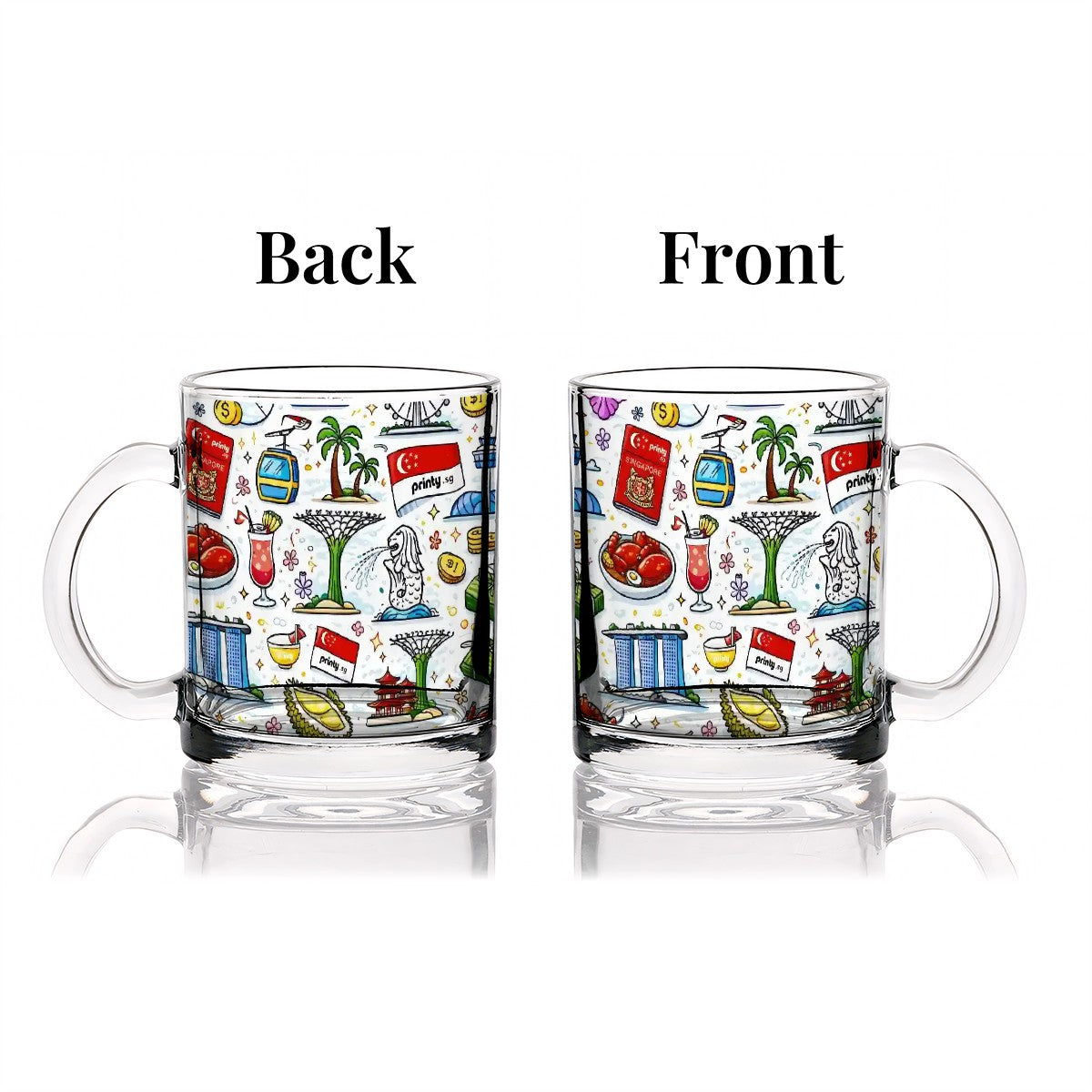 Custom Glass Coffee Cups (12oz)