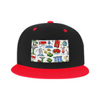 Custom Flat Bill Hats Hip Hop Style (Front Pattern)