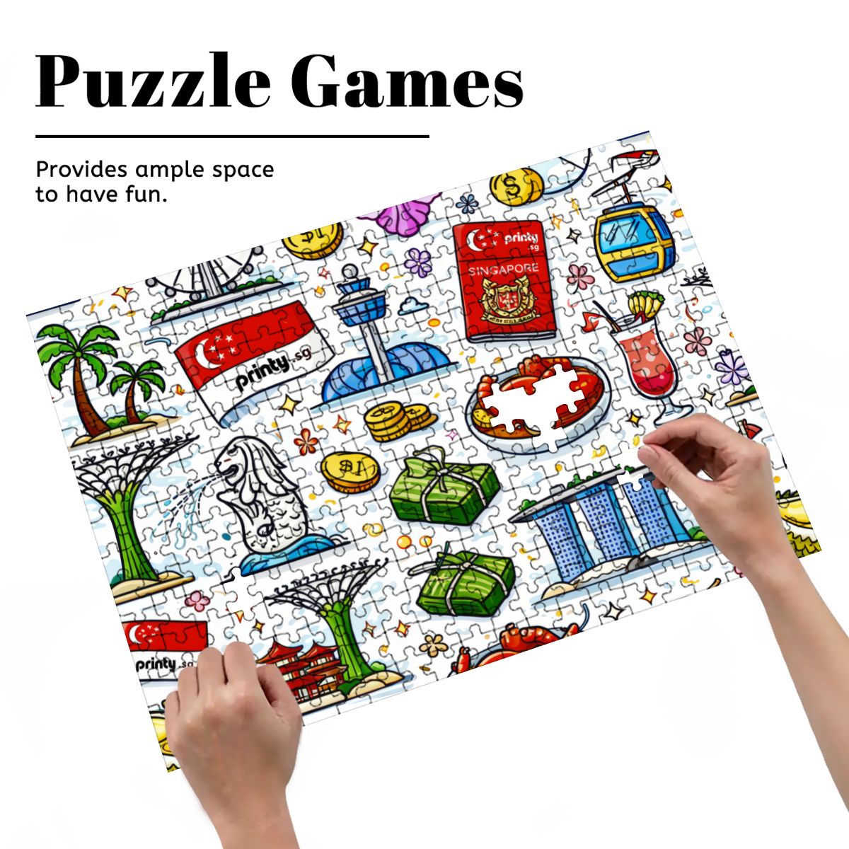 Custom Wooden Jigsaw Puzzles 300 pcs (Horizontal)