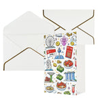 Custom Vertical Greeting Cards (Golden Edge Pearl Paper)
