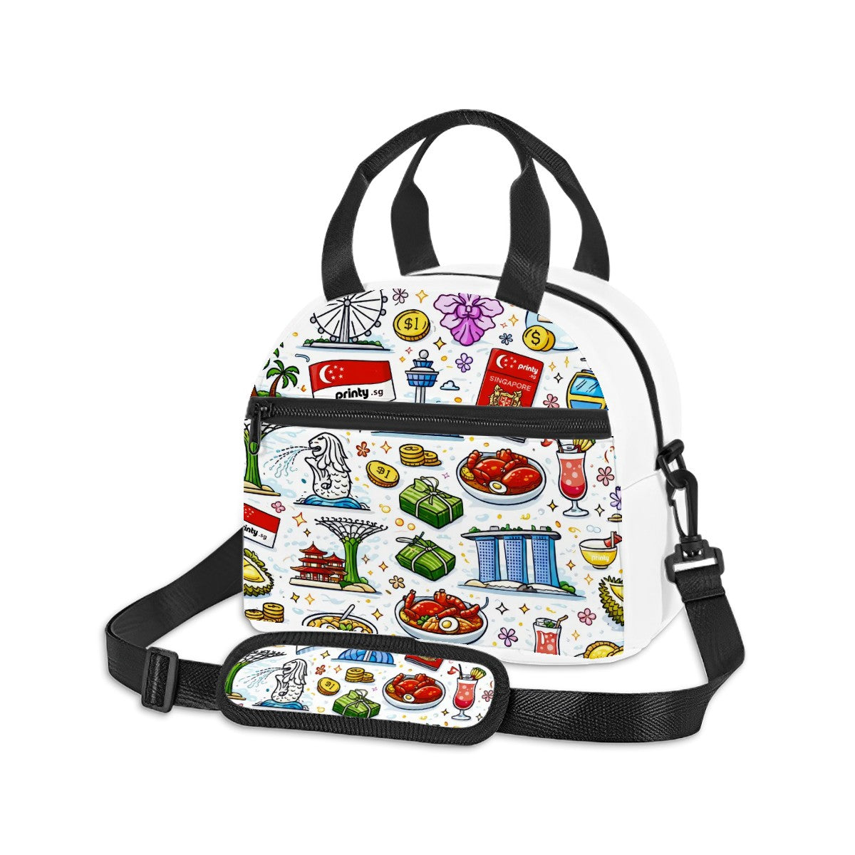 Custom Lunch Bag With Shoulder Strap