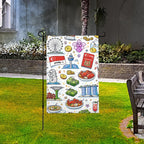 Custom Imitation Linen Garden Flags Yard Decorations Outdoor