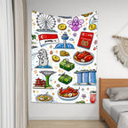 Custom Vertical Wall Tapestry for Bedroom (4:3)