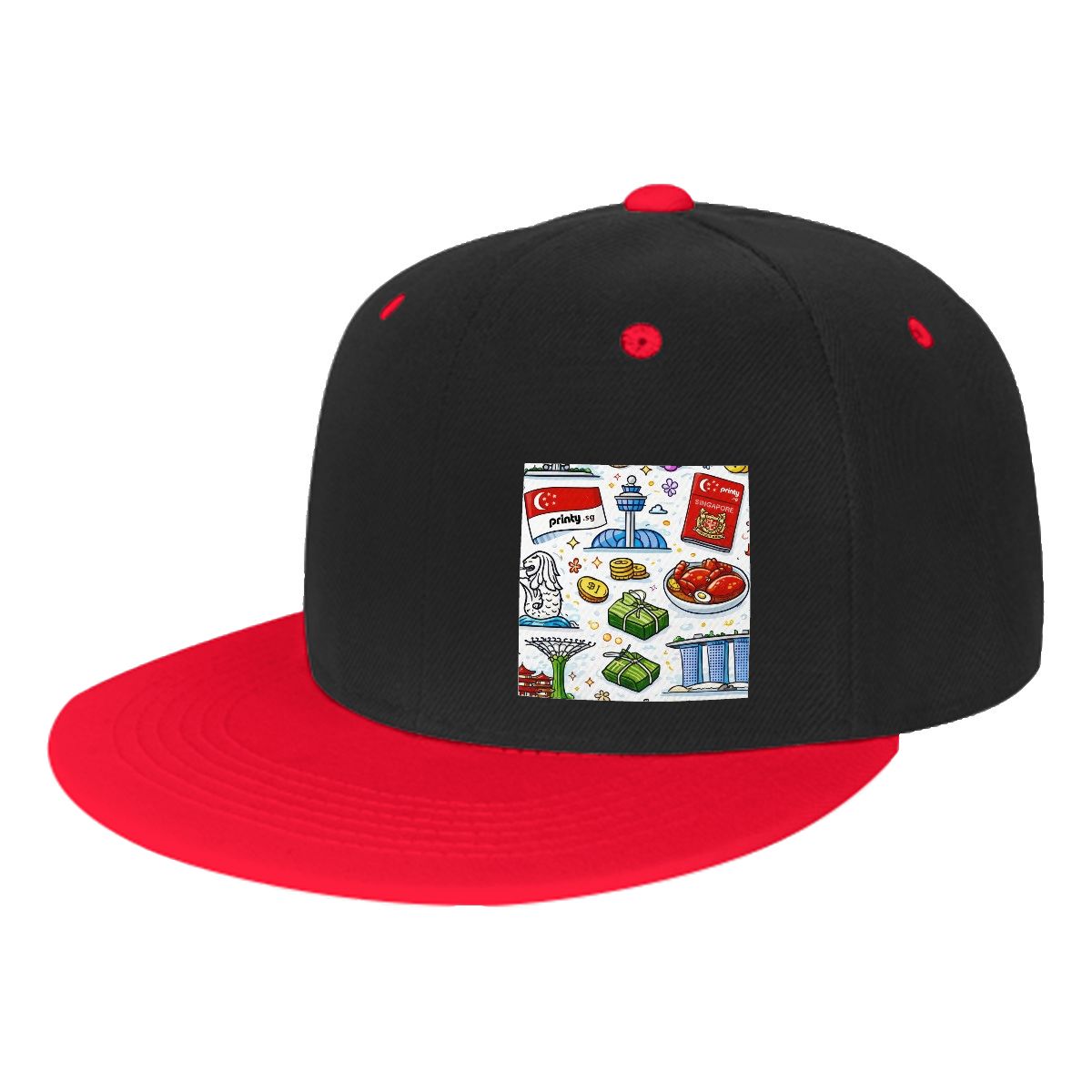 Custom Flat Bill Hats Hip Hop Style (Side Pattern)