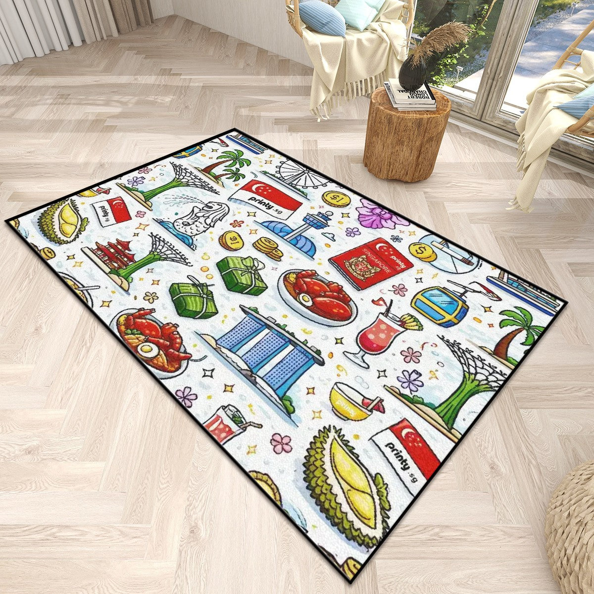 Custom Large Area Rug Floor Carpet (3:2)
