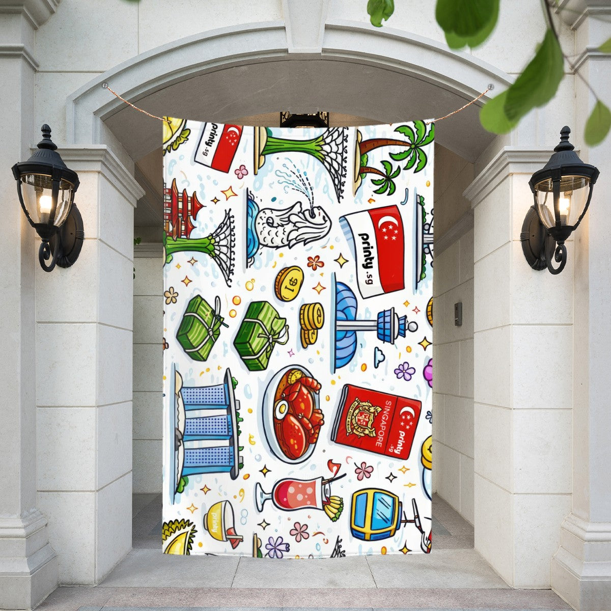 Custom Outdoor Decor Flags Single Sided (5:8)