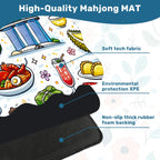 Custom Scalloped Mahjong Mat 31.5"x31.5" (Ship Rolled up)