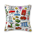 Custom Imitation Linen Throw Pillow Covers (Single-Sided Design)