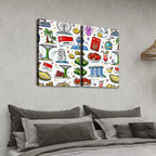 Custom 2 Panels Canvas Prints Wall Art (Set B)