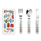 Custom Kids Cutlery Set Straight Handle