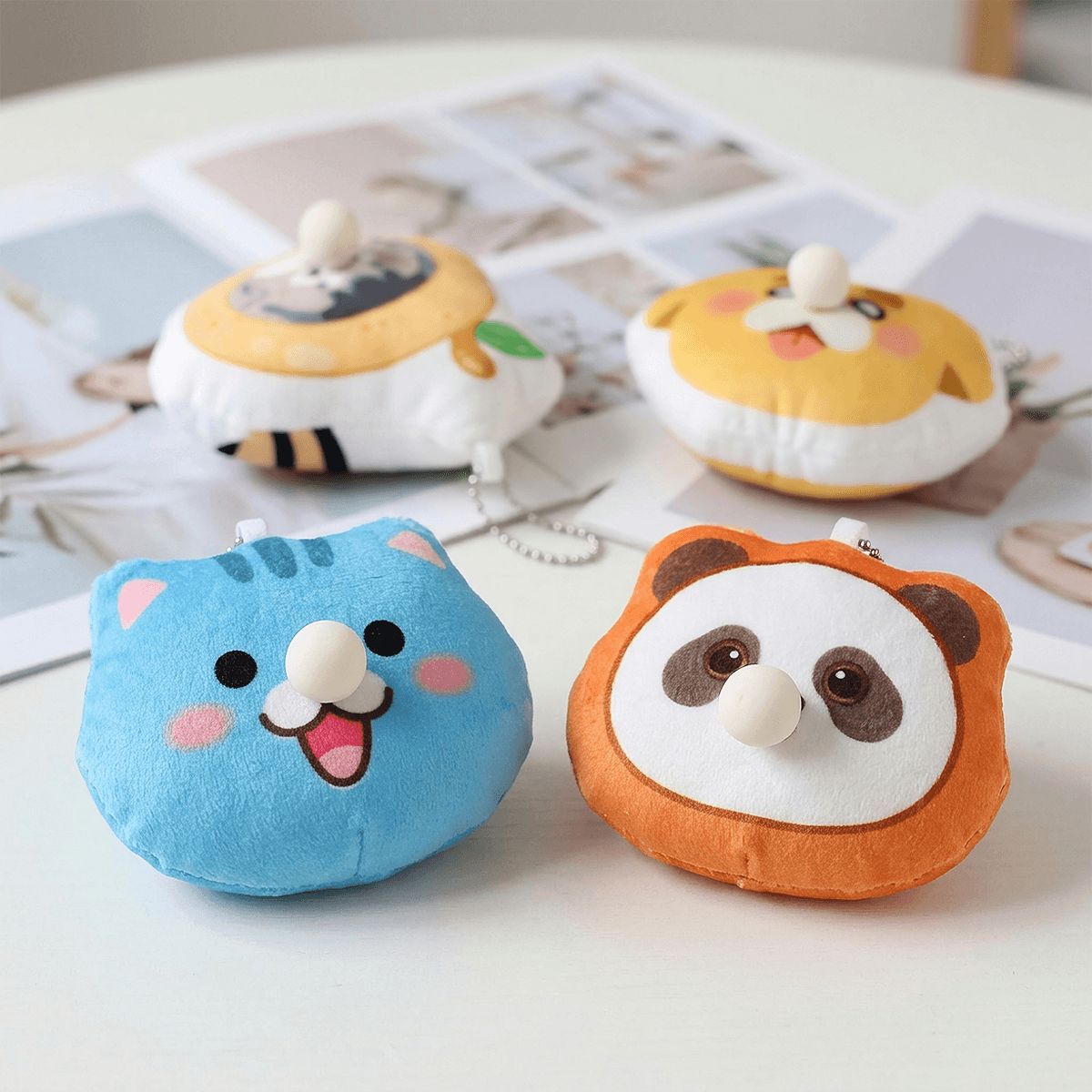 Custom Cute Snot Bubble Plush Keychain