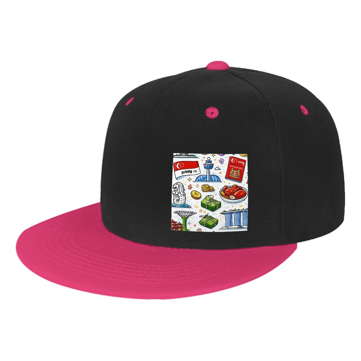 Custom Flat Bill Hats Hip Hop Style (Side Pattern)