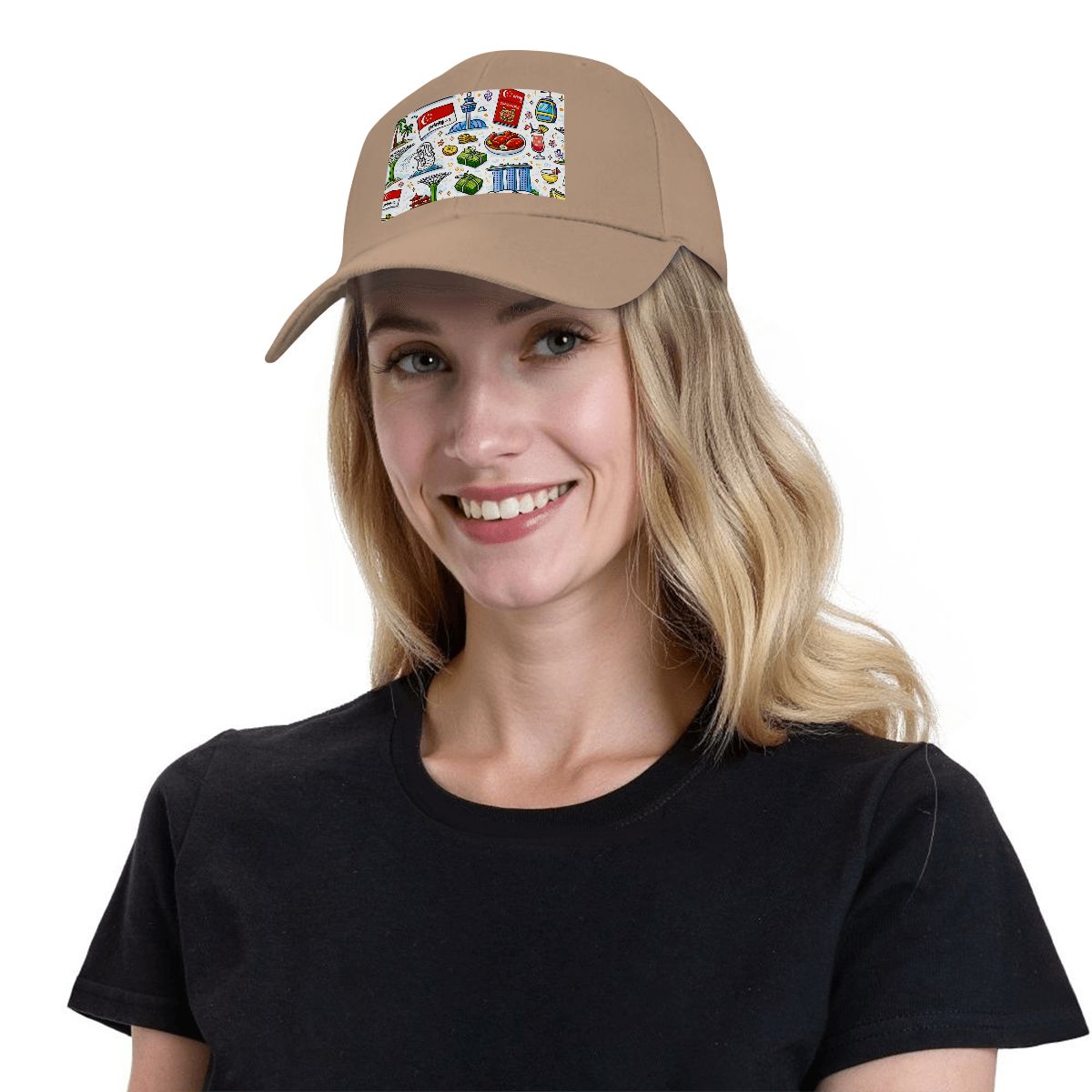 Custom Curved Eaves Trucker Hat (Solid Color)