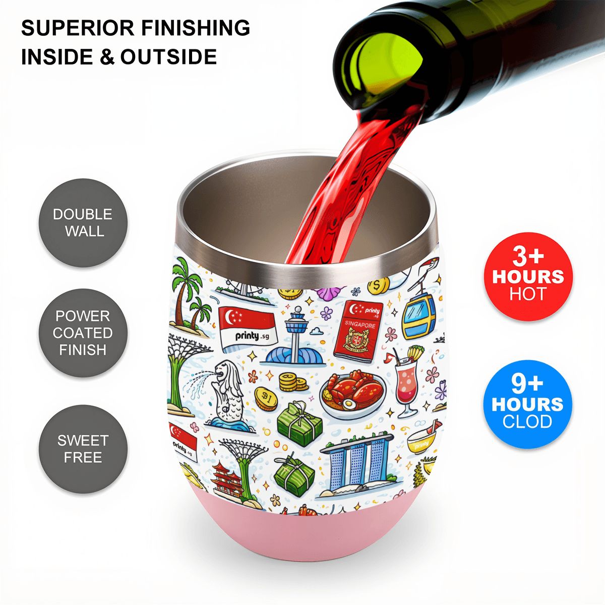 Custom Egg-Shaped Tumbler (12oz)