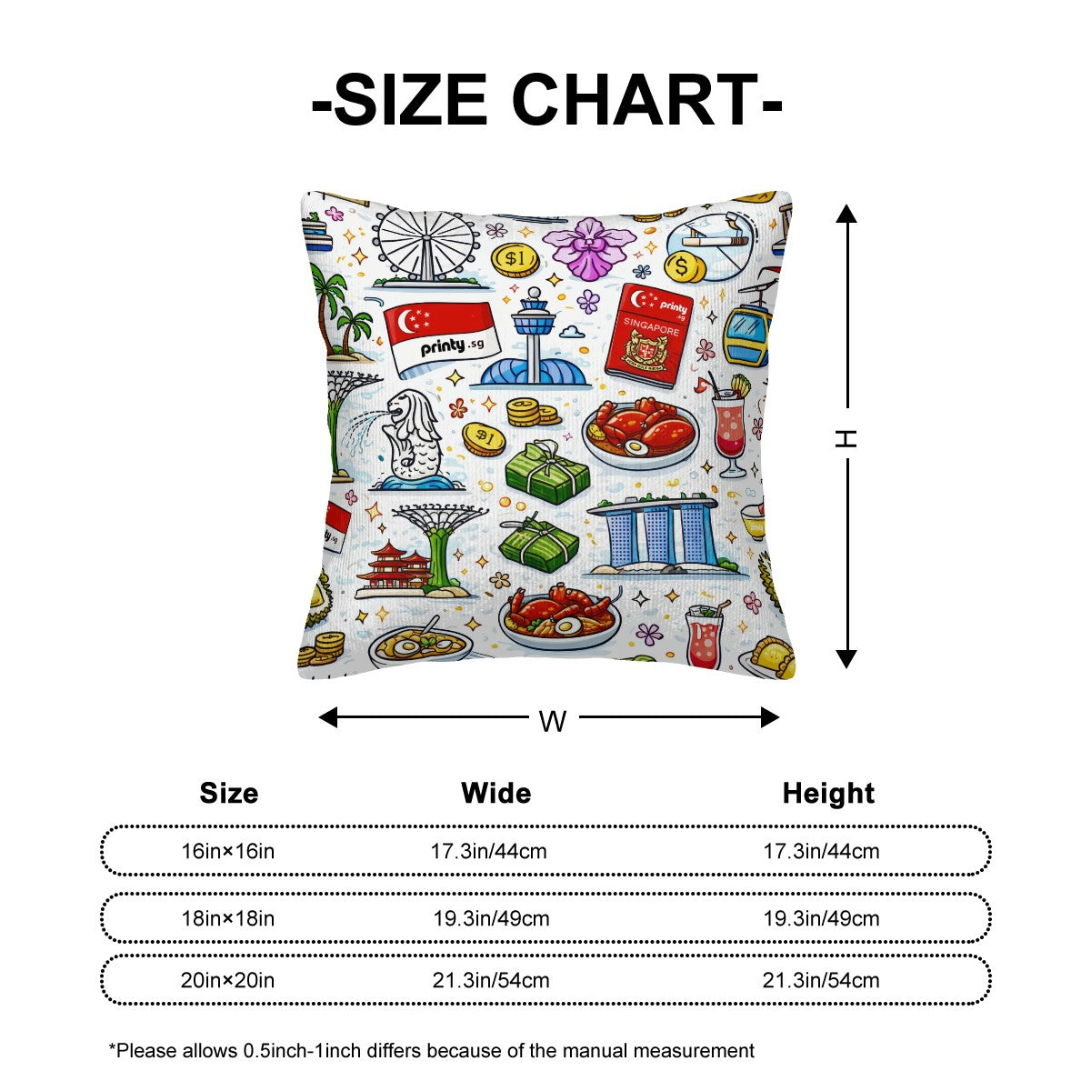 Custom Corduroy Throw Pillow Covers with Core (Double-Sided Design)