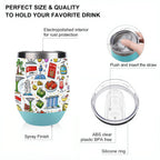 Custom Egg-Shaped Tumbler (12oz)