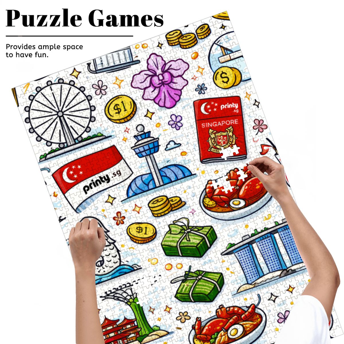 Custom Wooden Jigsaw Puzzles 1000 pcs (Vertical)
