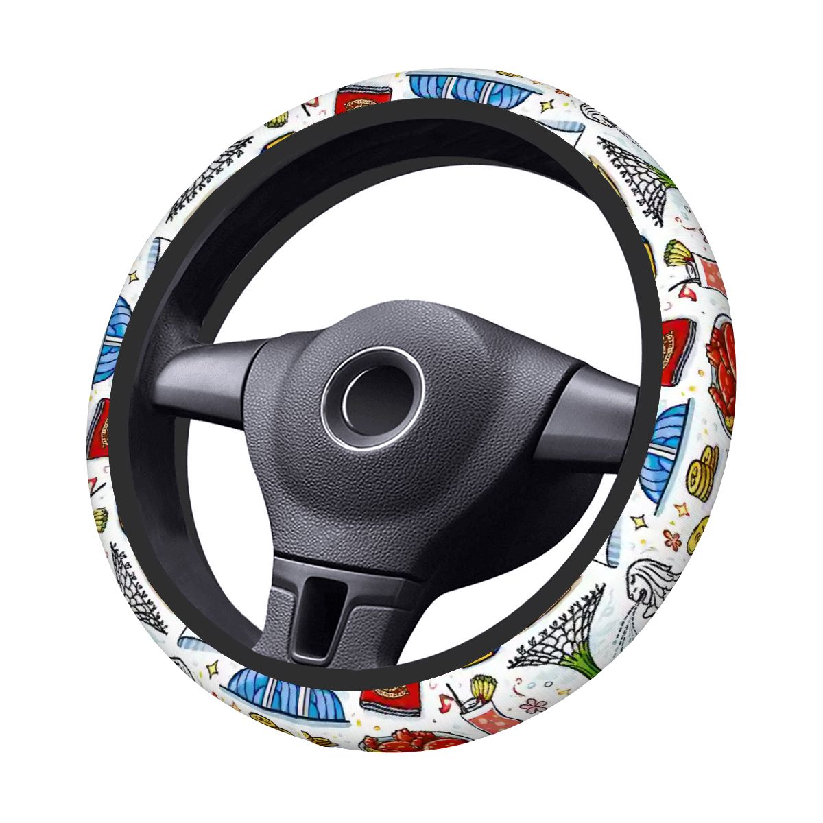 Custom Thickened Elastic Car Steering Wheel Cover