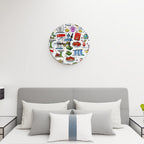 Custom PVC Wall Clock without Numbers & Scales with Stand