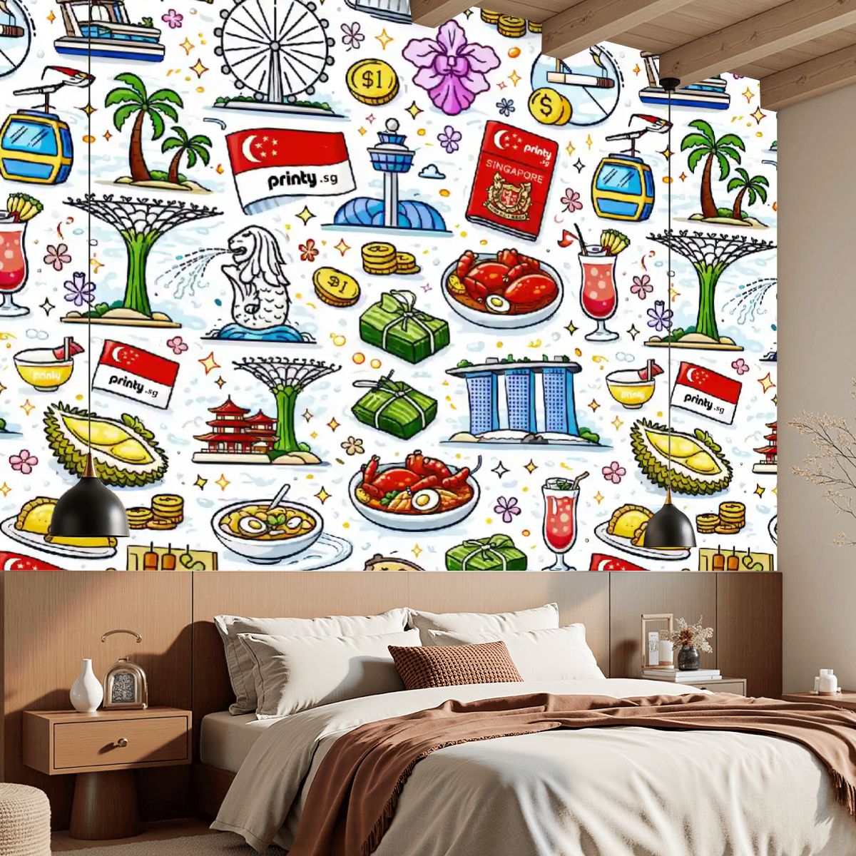 Custom Unpasted Mural Wallpaper 96"x69"