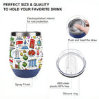 Custom Egg-Shaped Tumbler (12oz)