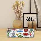 Custom Leather Triangular Pencil Case