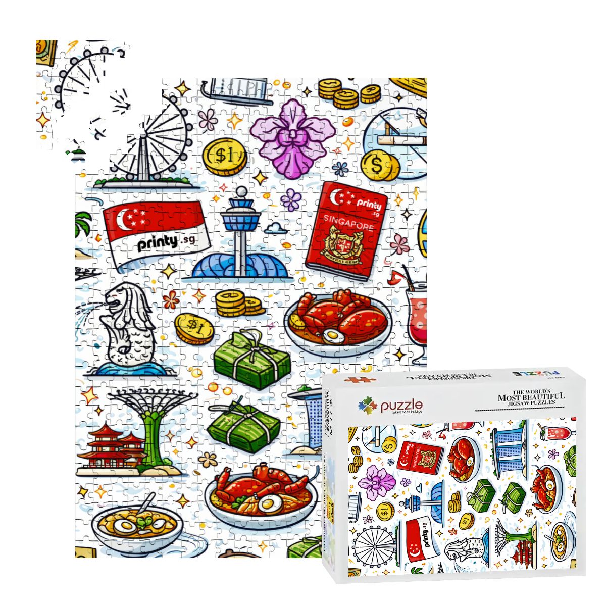 Custom Wooden Jigsaw Puzzles 500 pcs (Vertical)