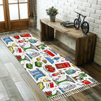Custom Multiple Sizes Runner Rug with Tassels