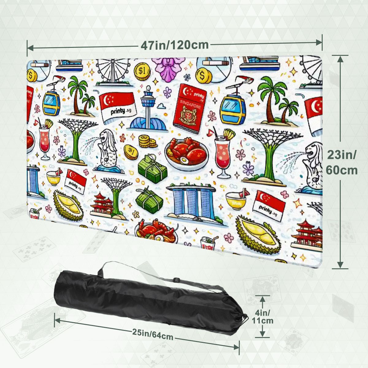 Custom Poker & Card Game TCG Table Mat Top