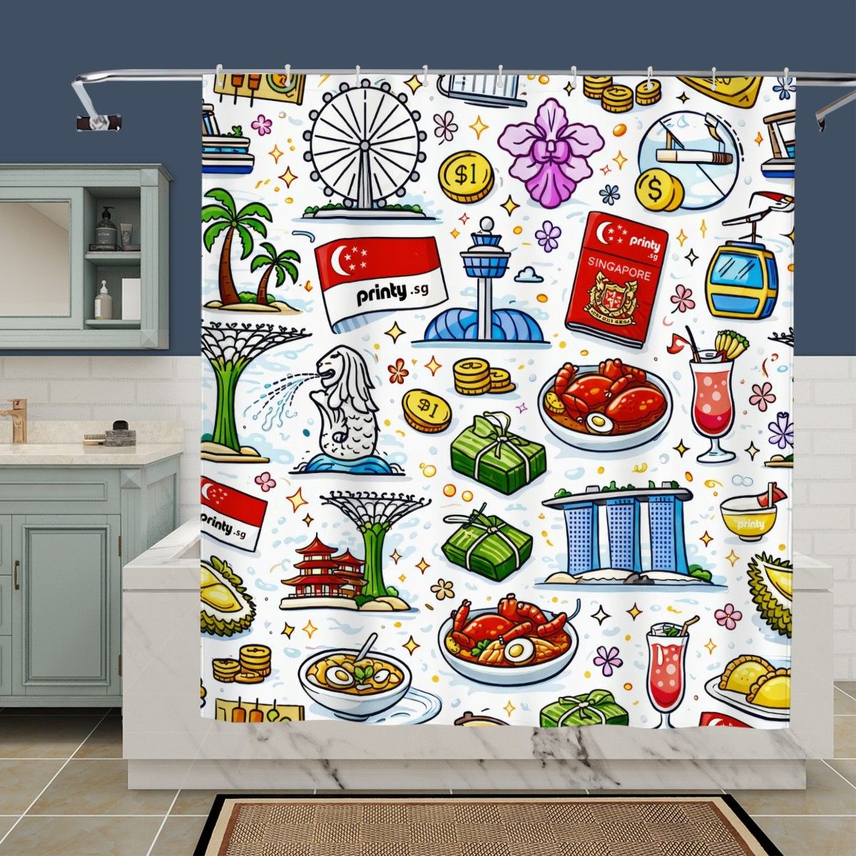 Custom Shower Curtain