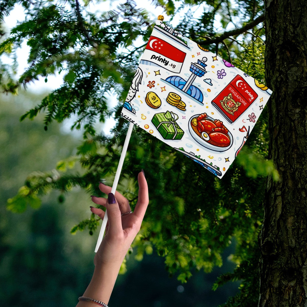 Custom Small Flags Set of 6