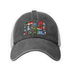 Custom Washed Denim Mesh Cap